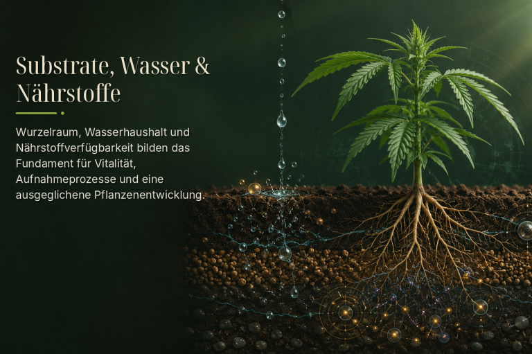 Substrate, Wasser und Nährstoffe